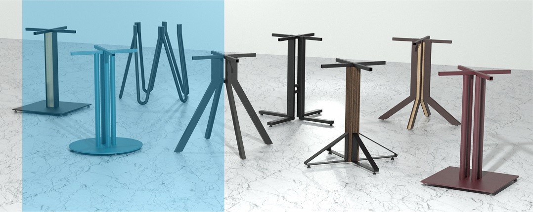 Bases pedestales para mesas de restaurantes